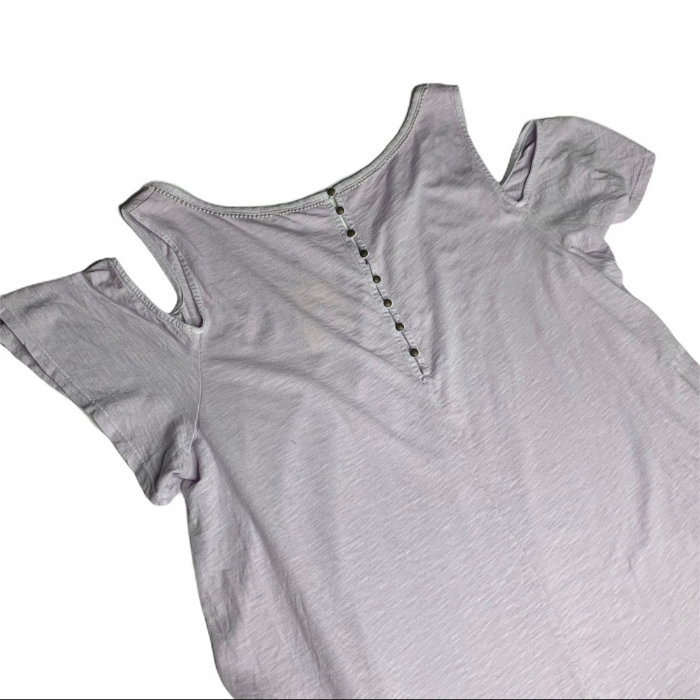 Lucky Brand Cold Shoulder Tee size Large - Picture 7 of 7